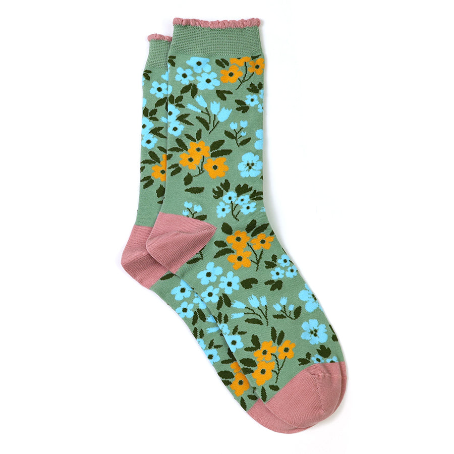 Mix Floral Ankle Socks