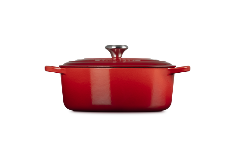Cast Iron Oval Casserole | 25cm Cerise