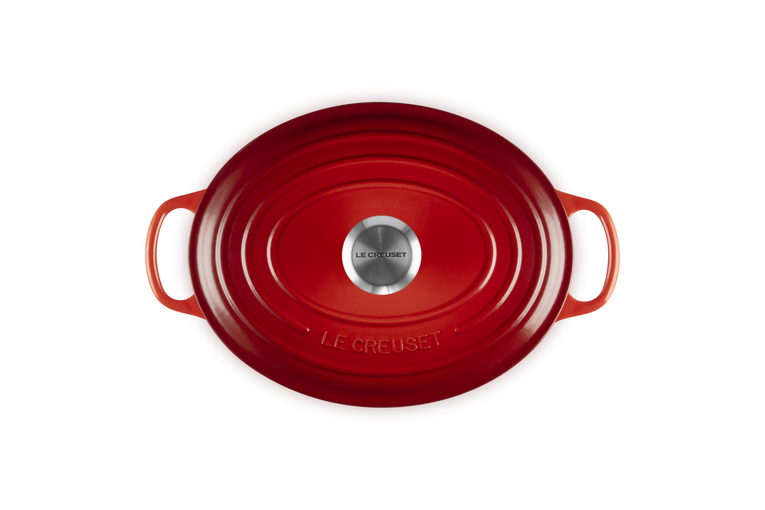 Cast Iron Oval Casserole | 25cm Cerise