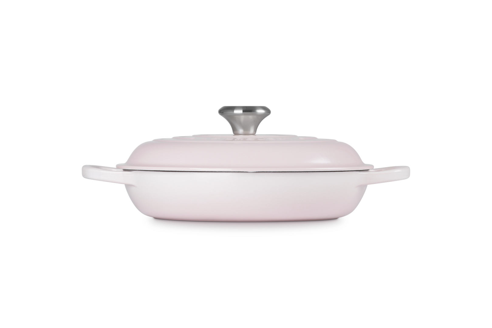 Signature Cast Iron Shallow Casserole | Shell Pink 26cm/2.2L