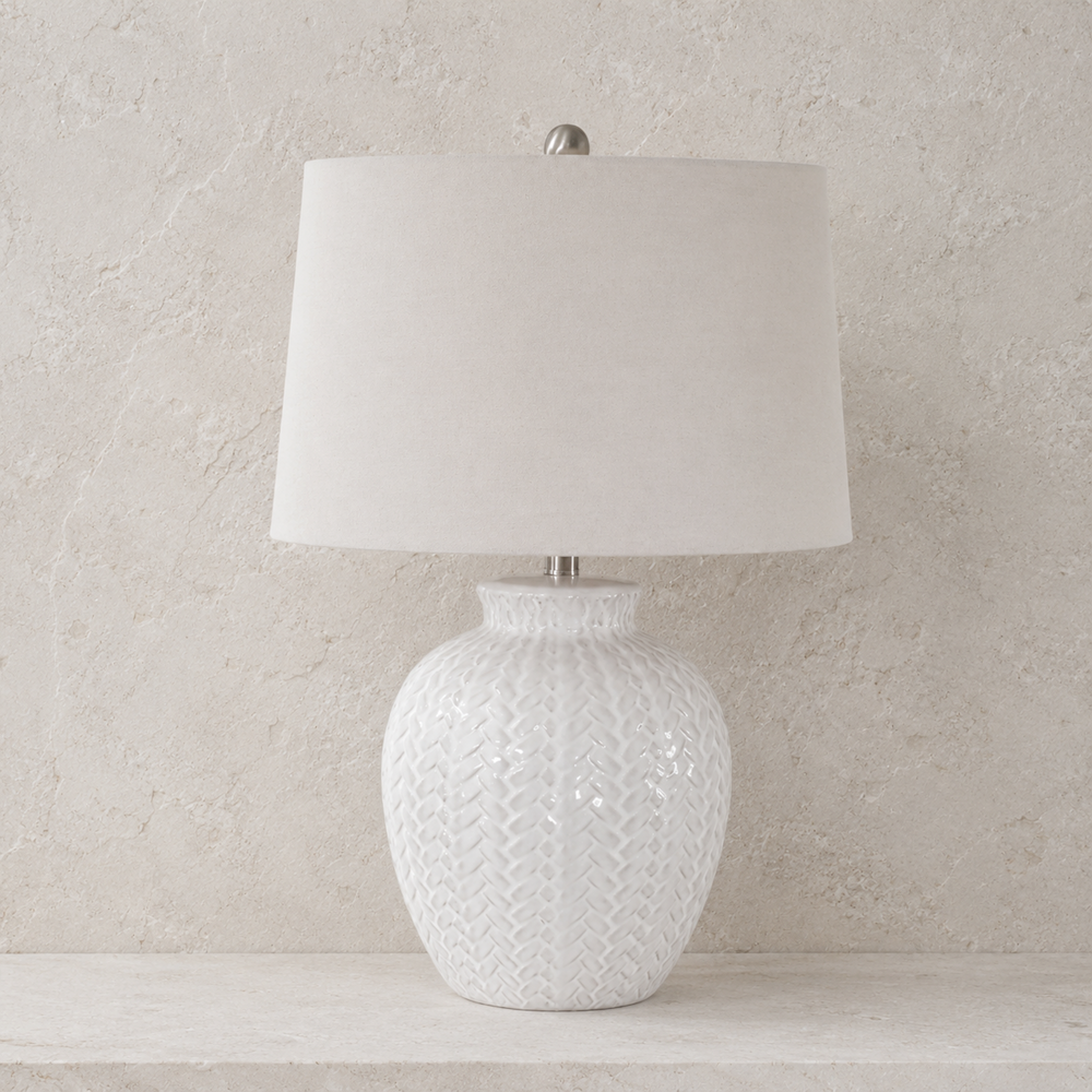 Ceramic Weave Table Lamp