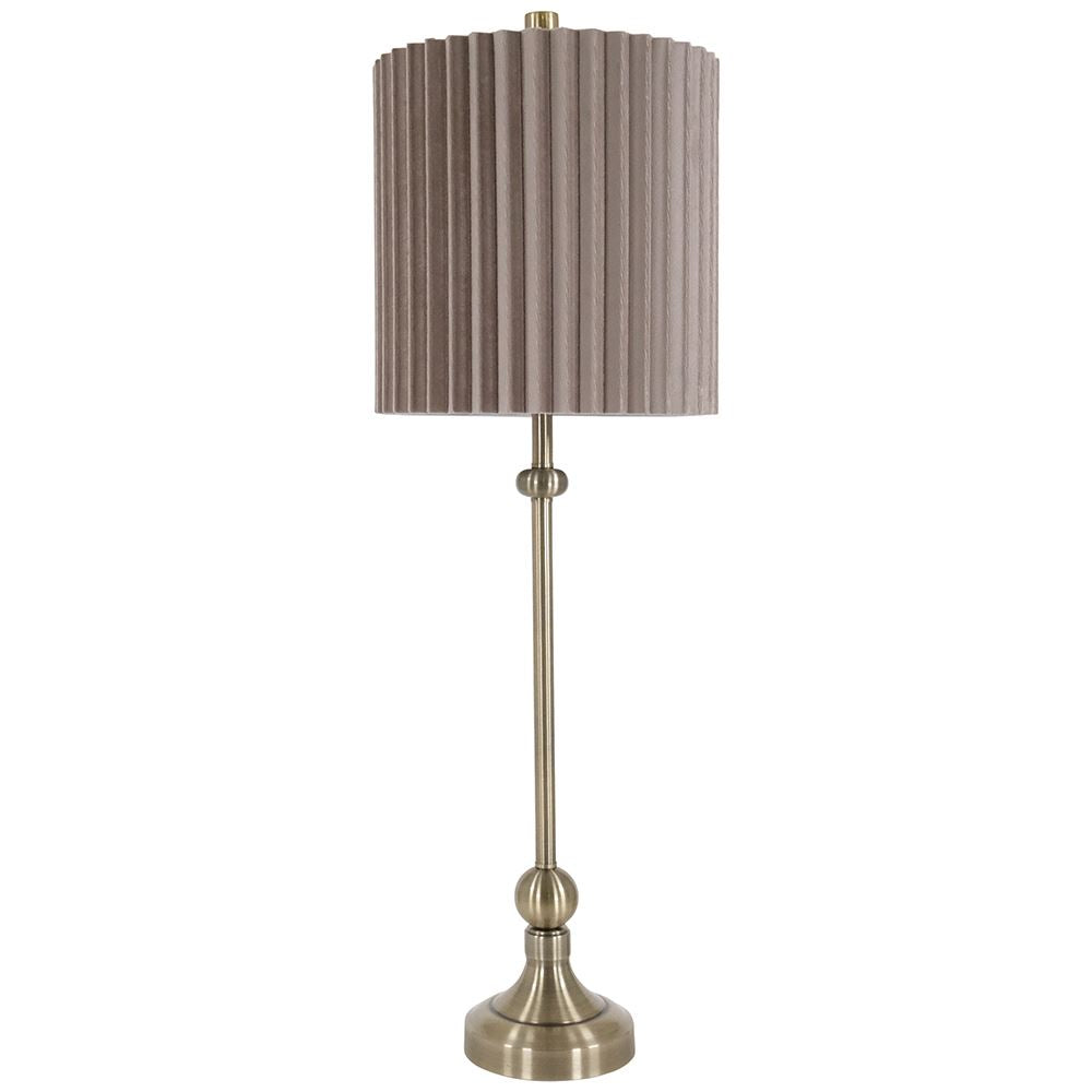 Buffet Table Lamp | Beige & Grey