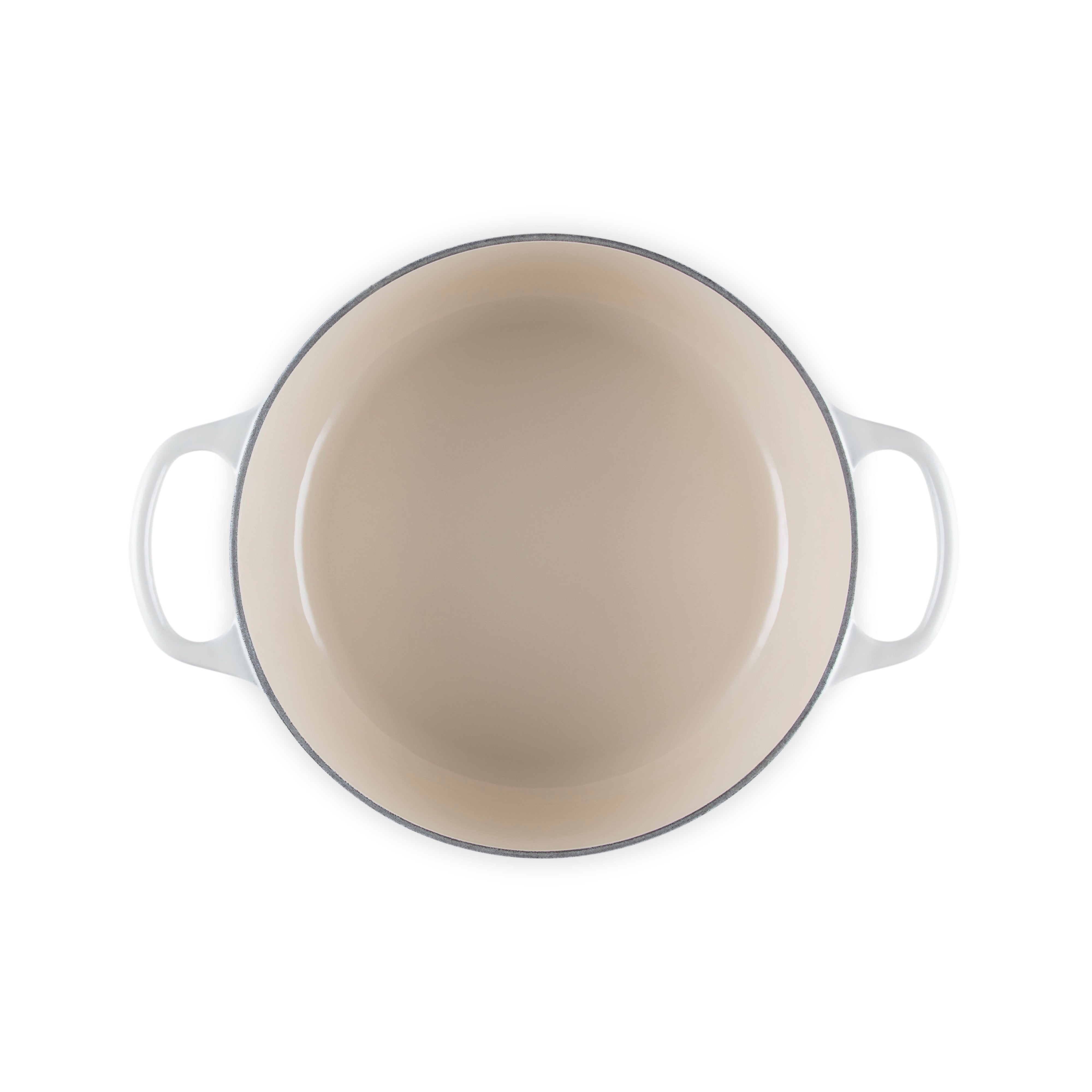 Le Creuset Signature Cast Iron Round Casserole 24cm Meringue