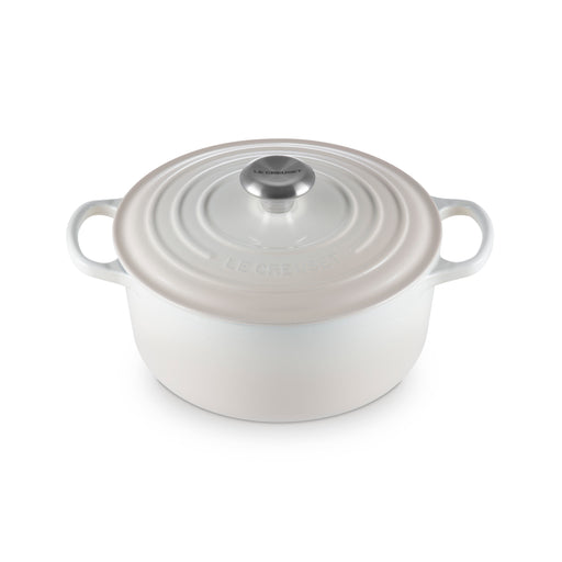 Le Creuset Signature Cast Iron Round Casserole 24cm Meringue