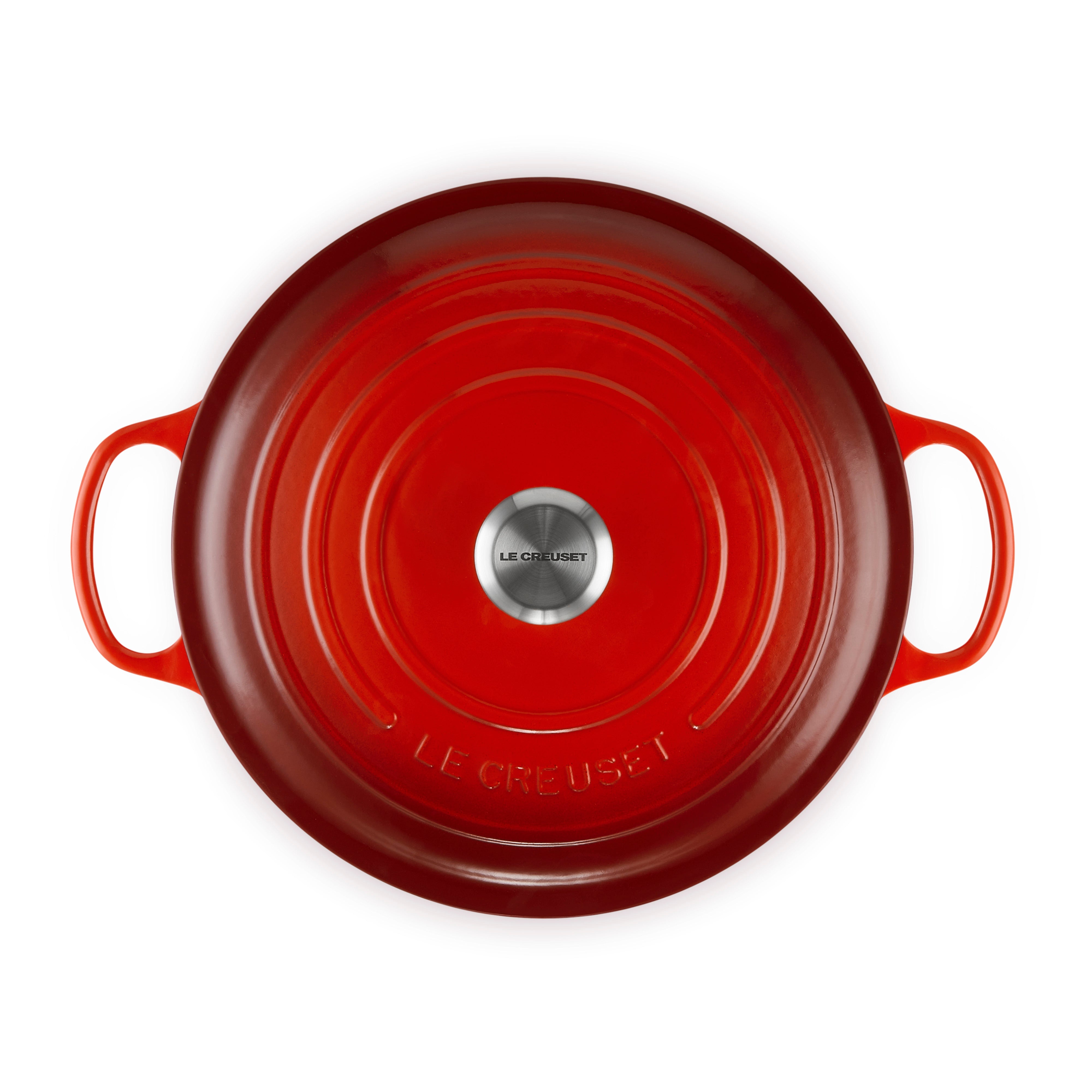Le Creuset Signature Cast Iron Round Casserole 26cm Cerise