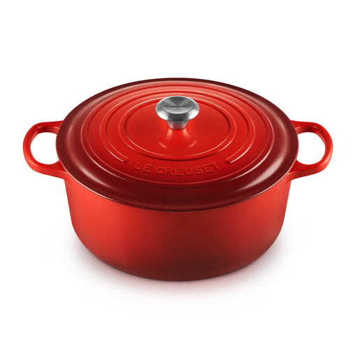 Le Creuset Signature Cast Iron Round Casserole 26cm Cerise