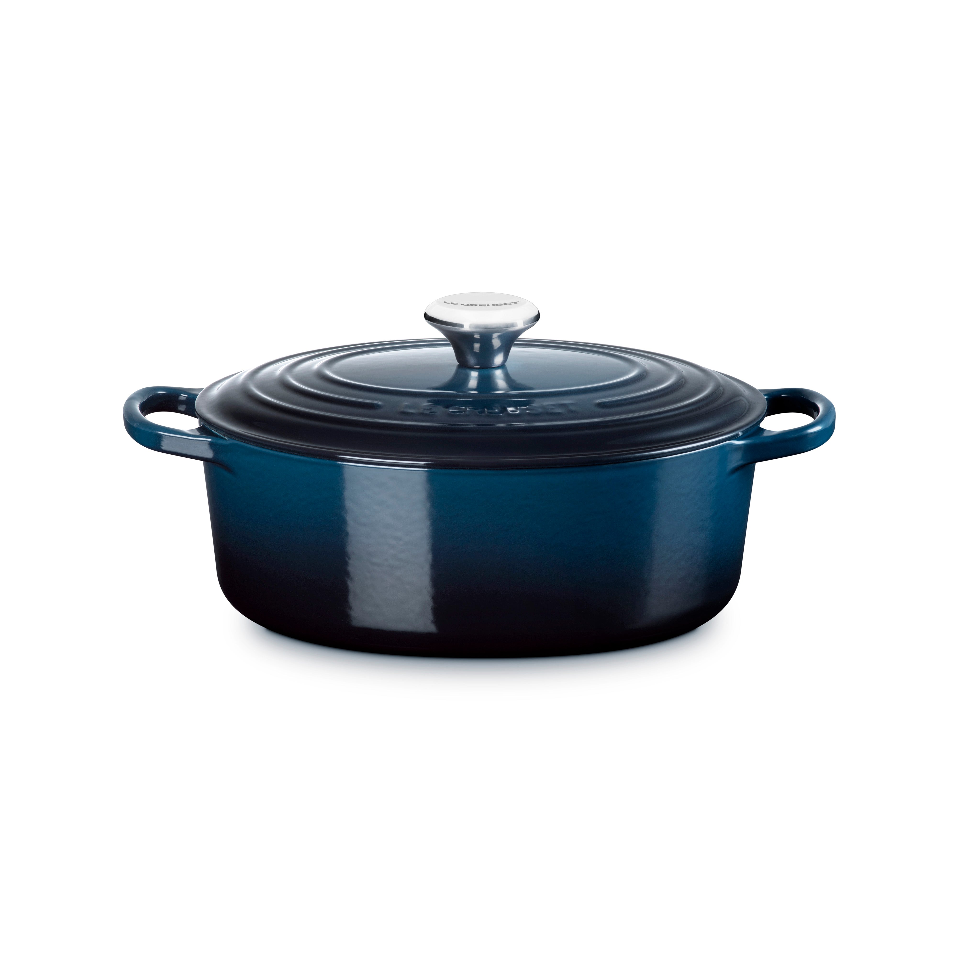 Le Creuset Signature Cast Iron Oval Casserole 29cm Nuit