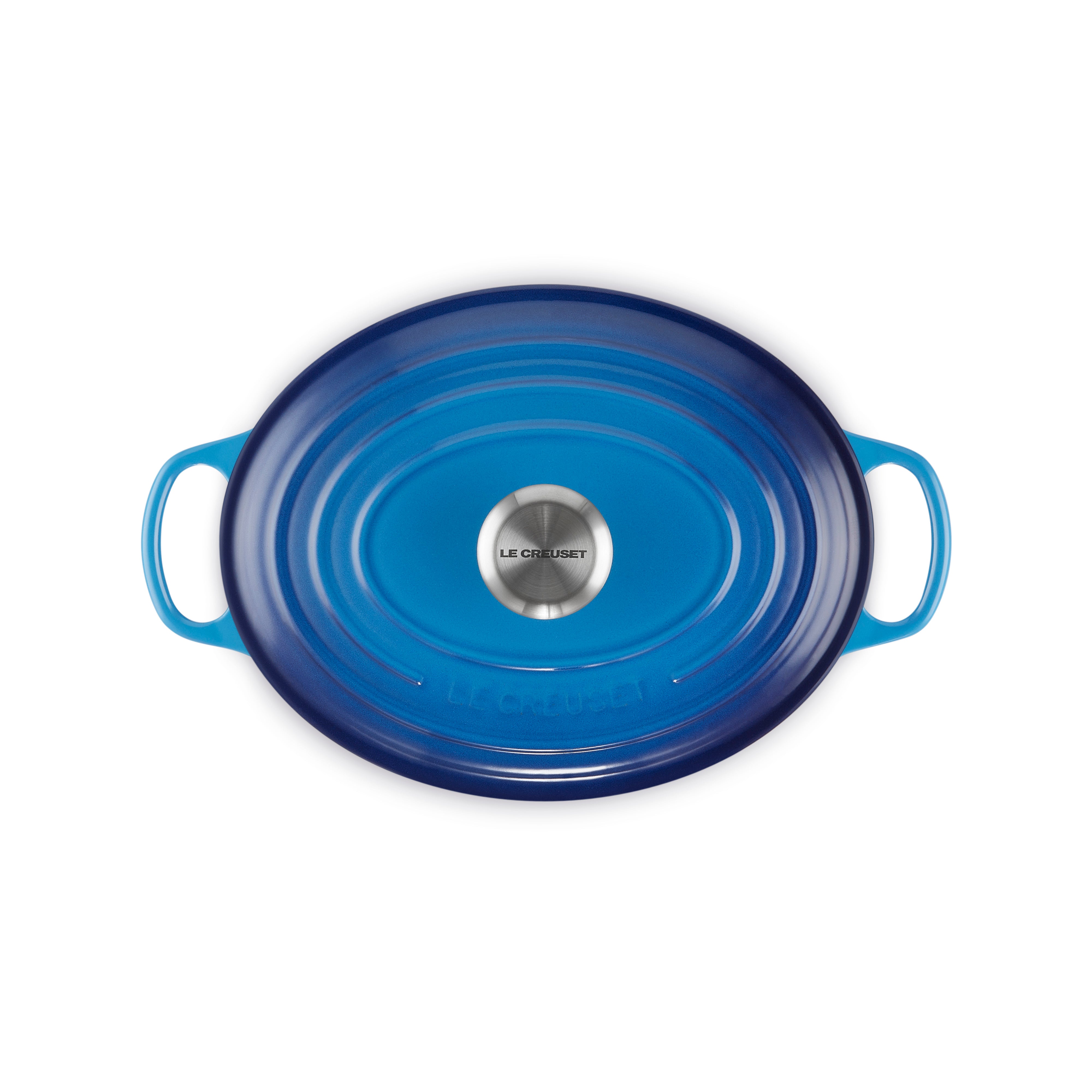 Le Creuset Signature Cast Iron Oval Casserole 27cm Azure
