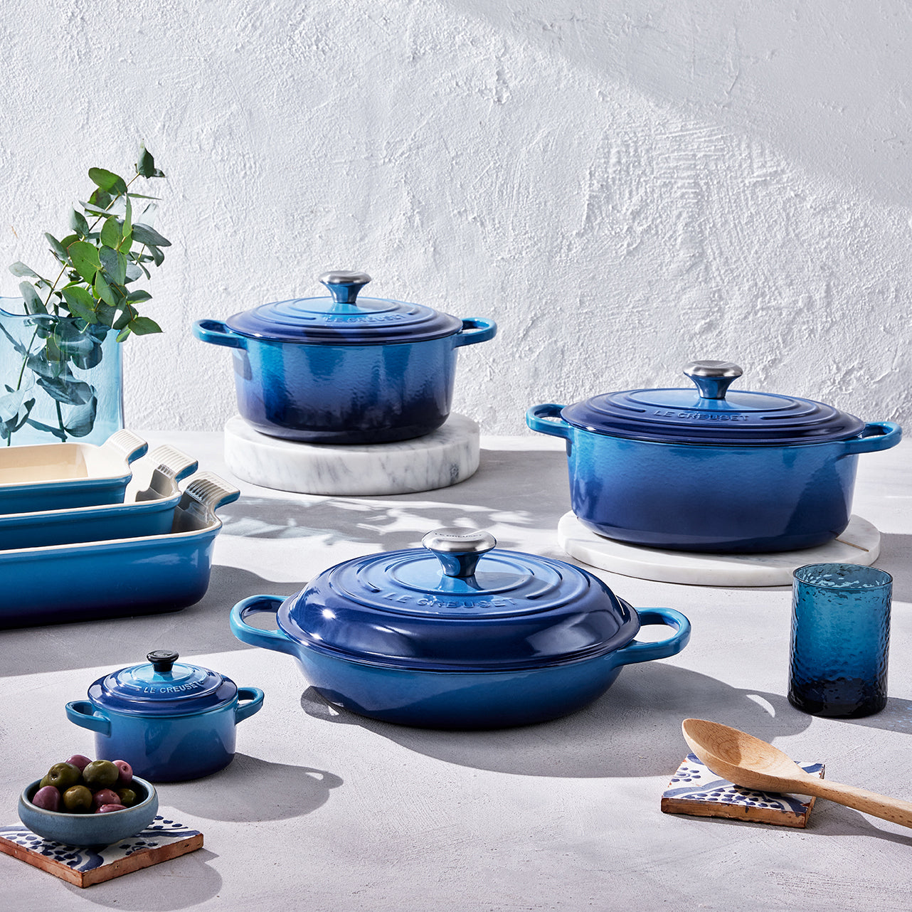 Le Creuset Signature Cast Iron Oval Casserole 27cm Azure