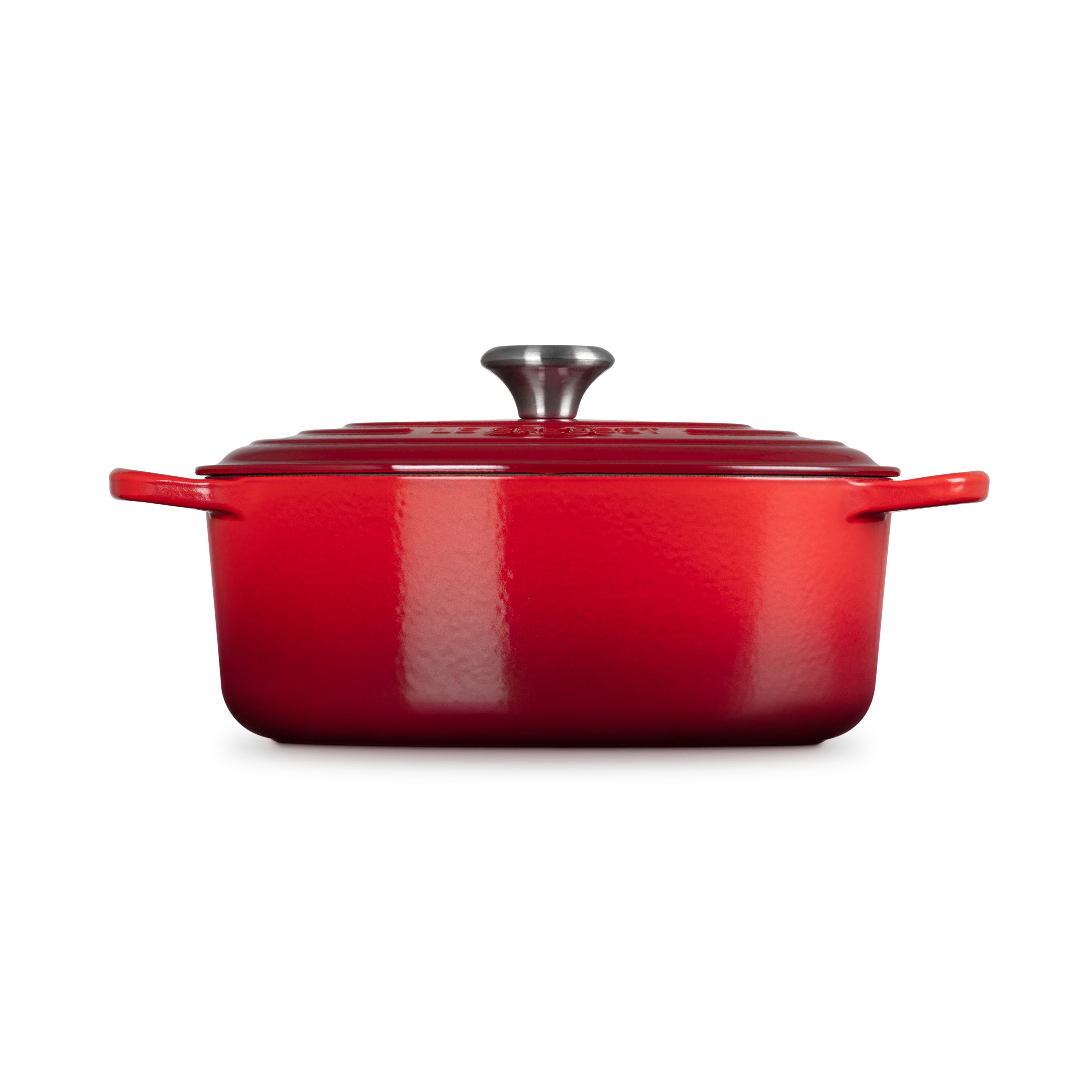 Le Creuset Signature Cast Iron Oval Casserole 27cm Cerise