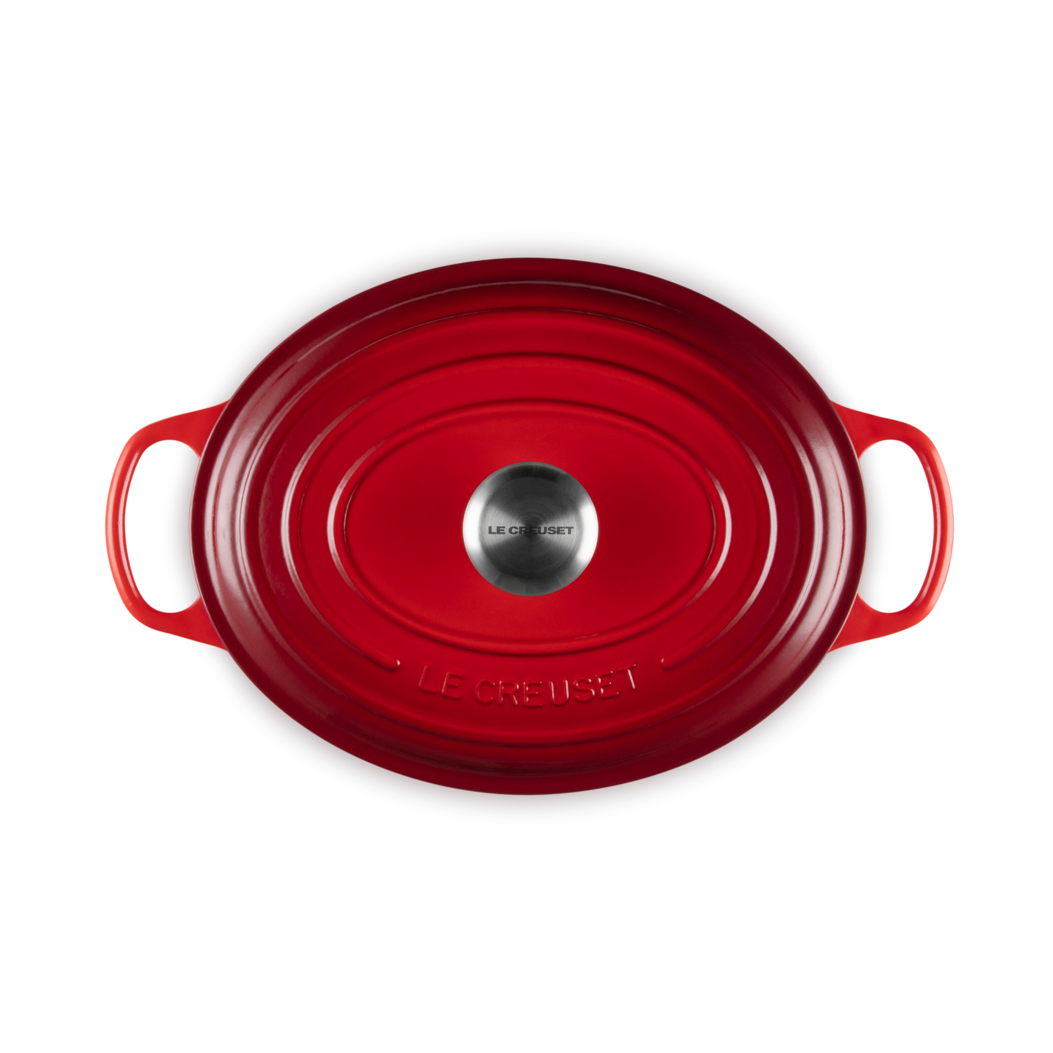 Le Creuset Signature Cast Iron Oval Casserole 27cm Cerise