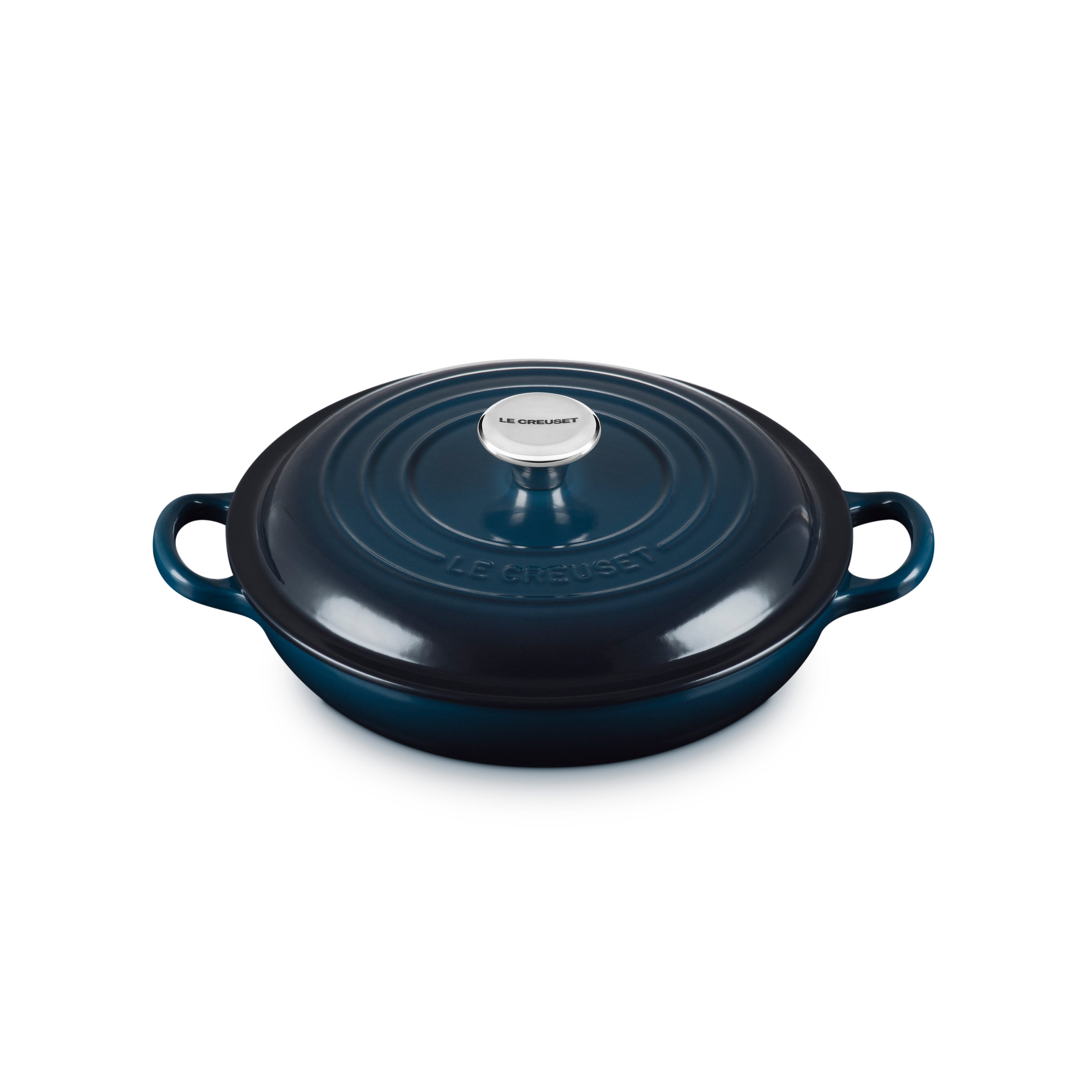 Le Creuset Signature Cast Iron Shallow Casserole 22cm Nuit