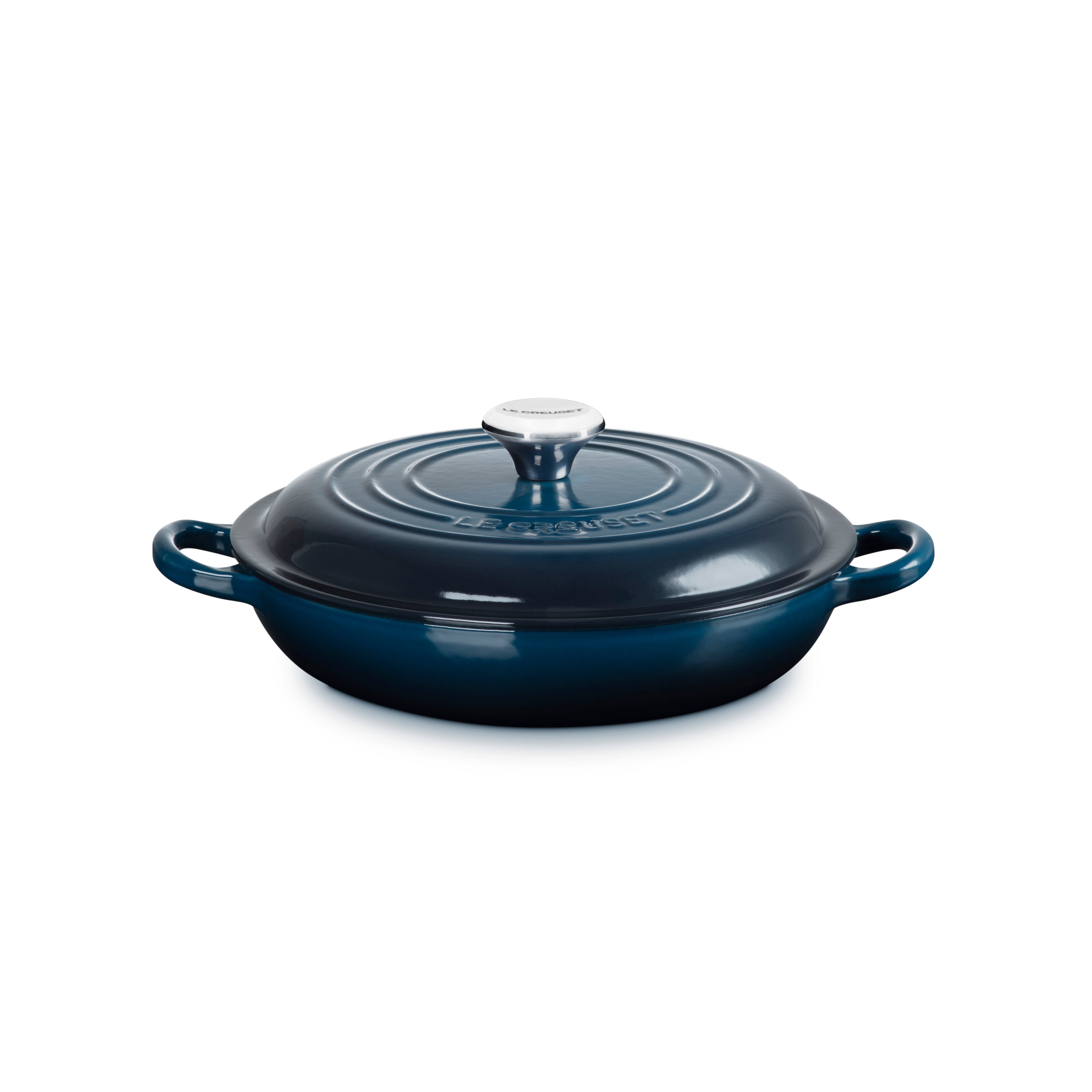 Le Creuset Signature Cast Iron Shallow Casserole 22cm Nuit