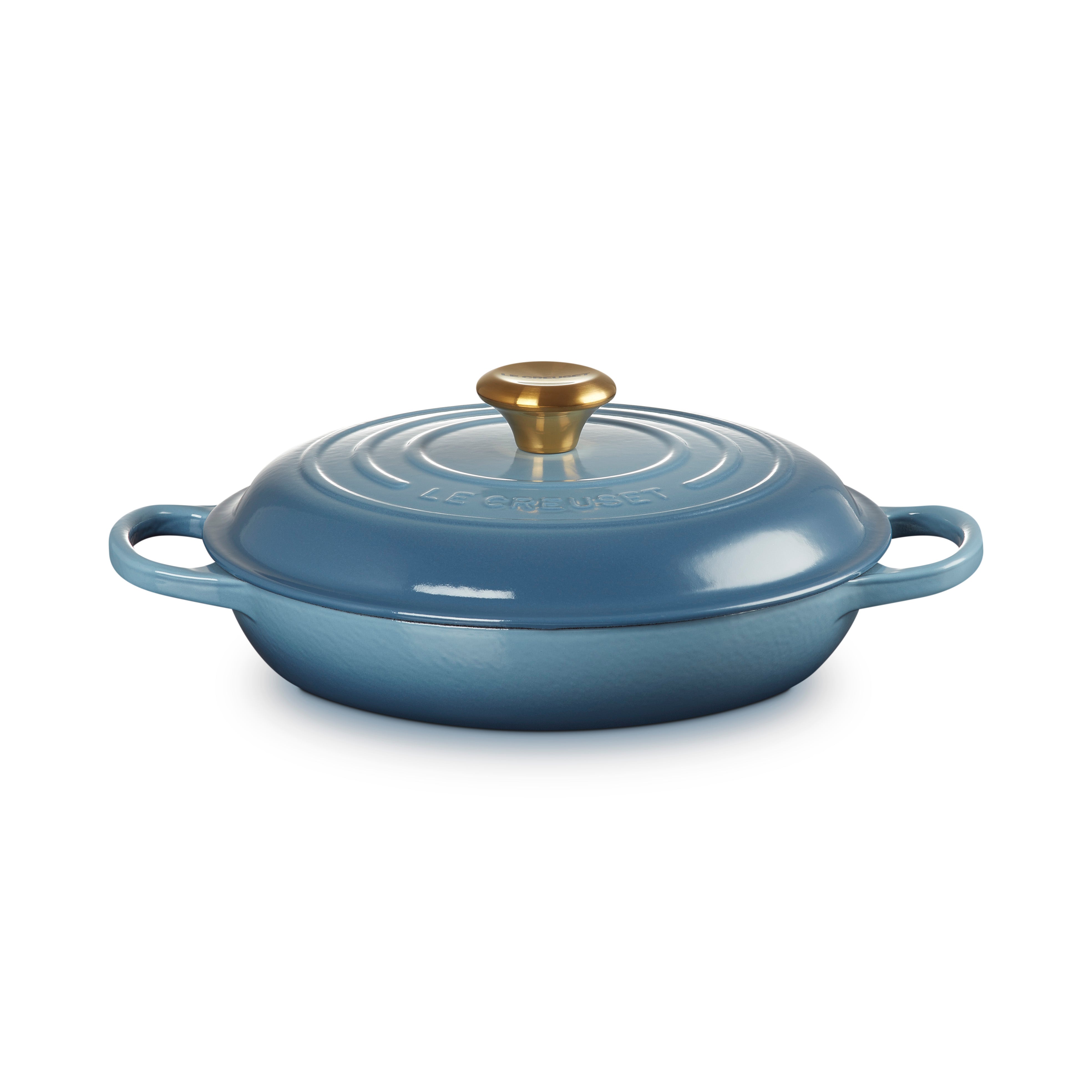 Le Creuset Signature Cast Iron Shallow Casserole | Chambray 30cm/3.5L