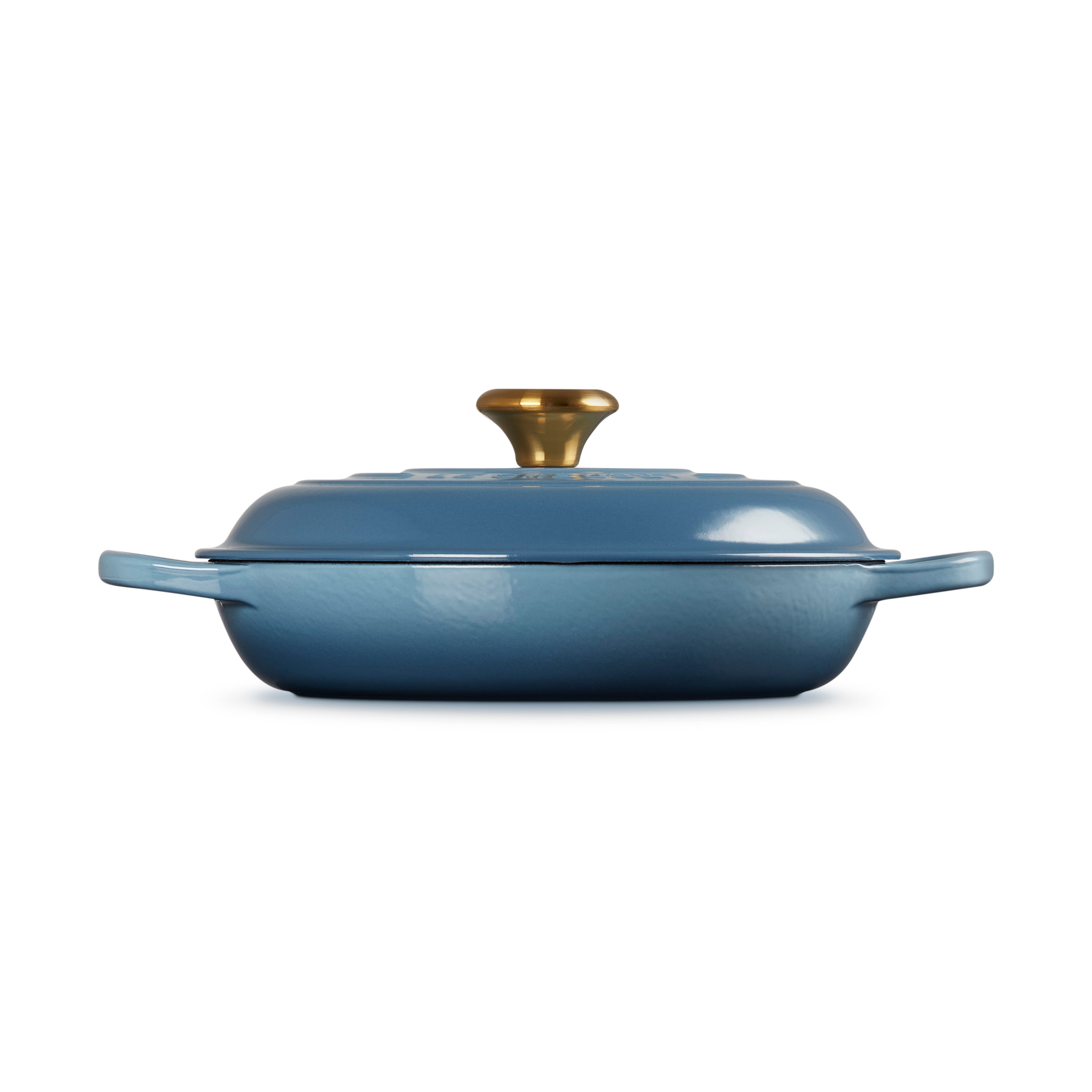 Le Creuset Signature Cast Iron Shallow Casserole 26cm Chambray