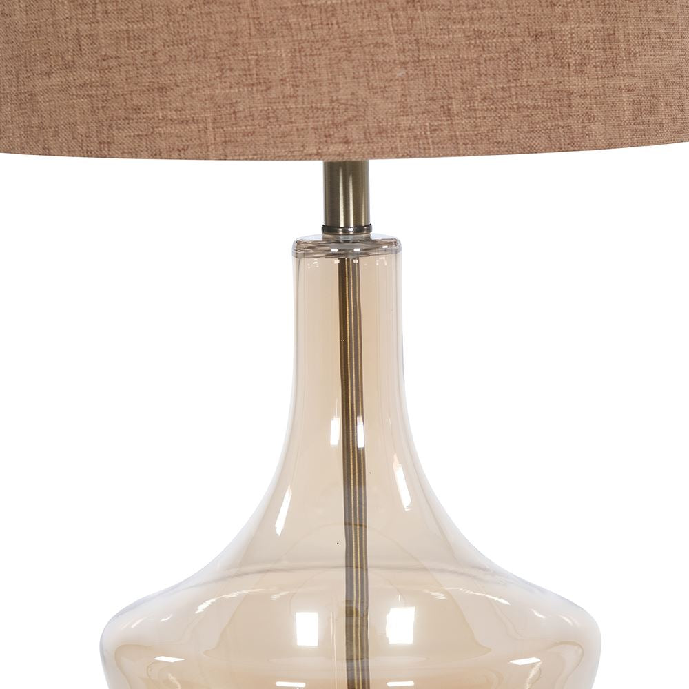 Gold Glass Table Lamp