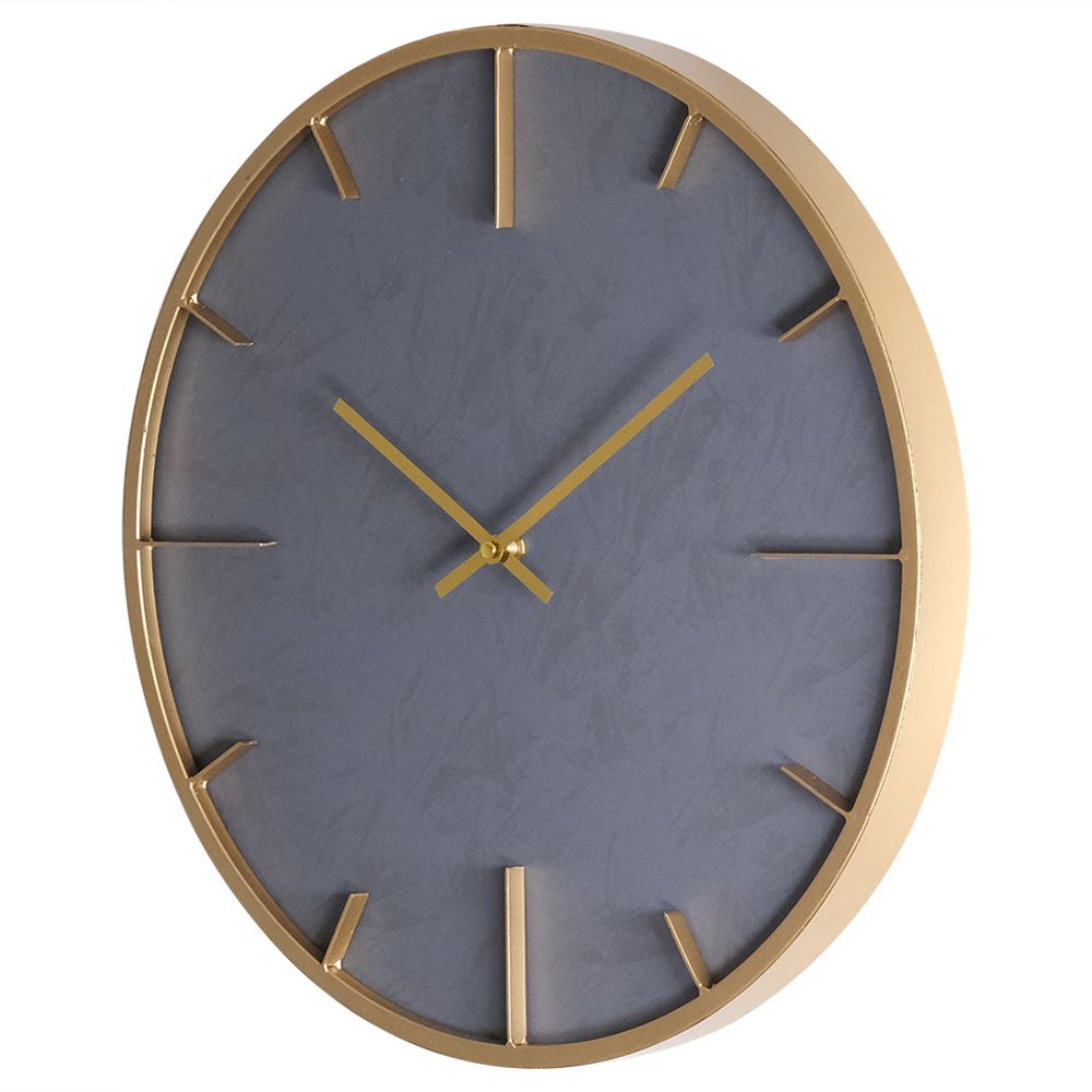 Grey Wall Clock