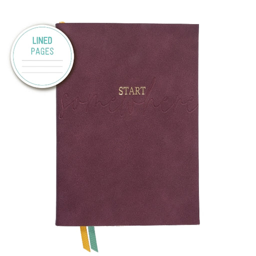 Nubuk Leather Note Book | Purple