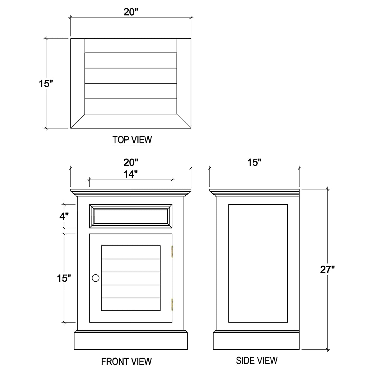 Summerville Small Nightstand