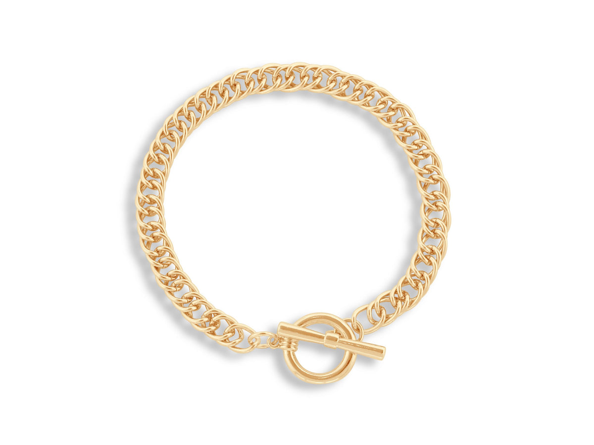Molly Curb Chain Tbar Bracelet