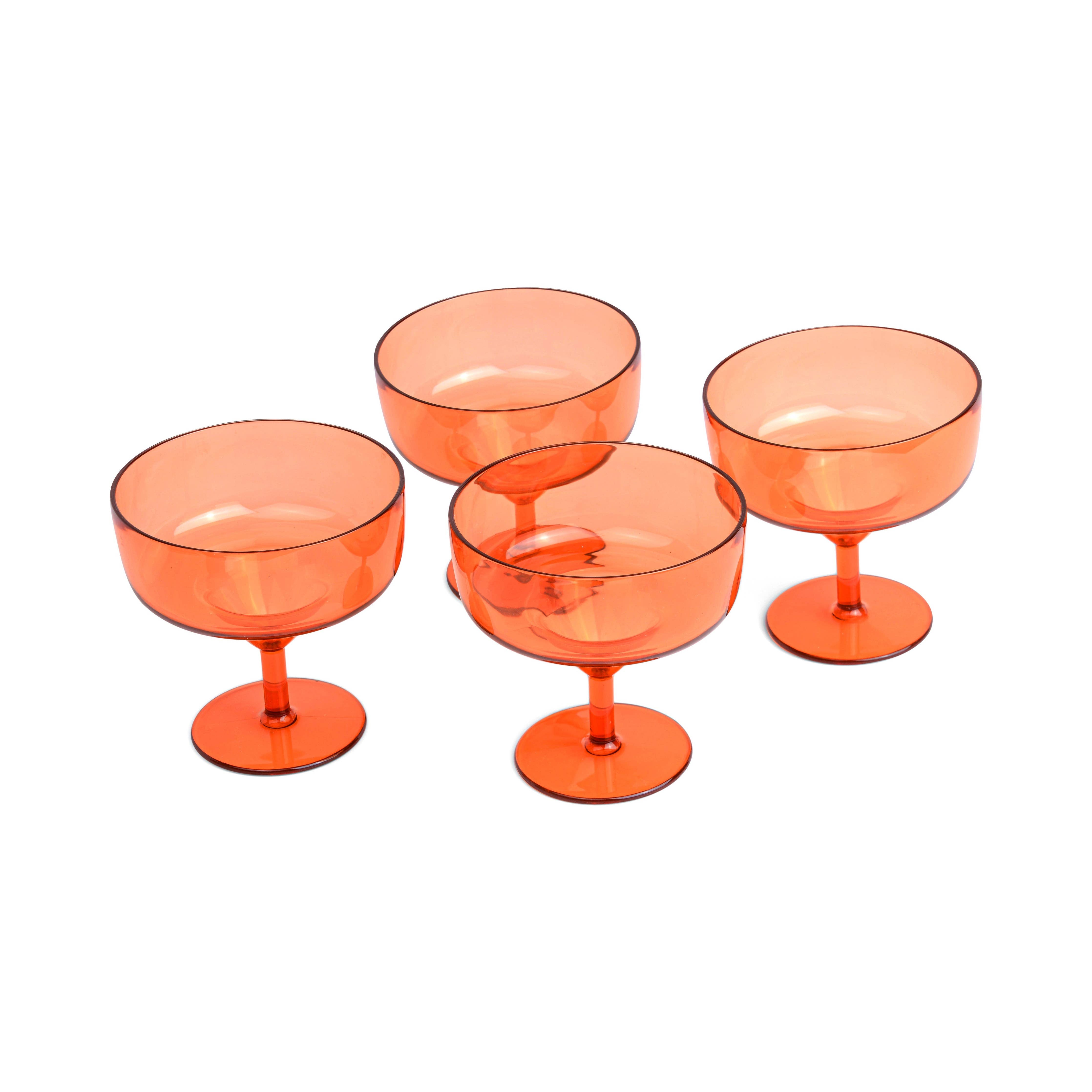 The Rue Margarita Glasses | Orange