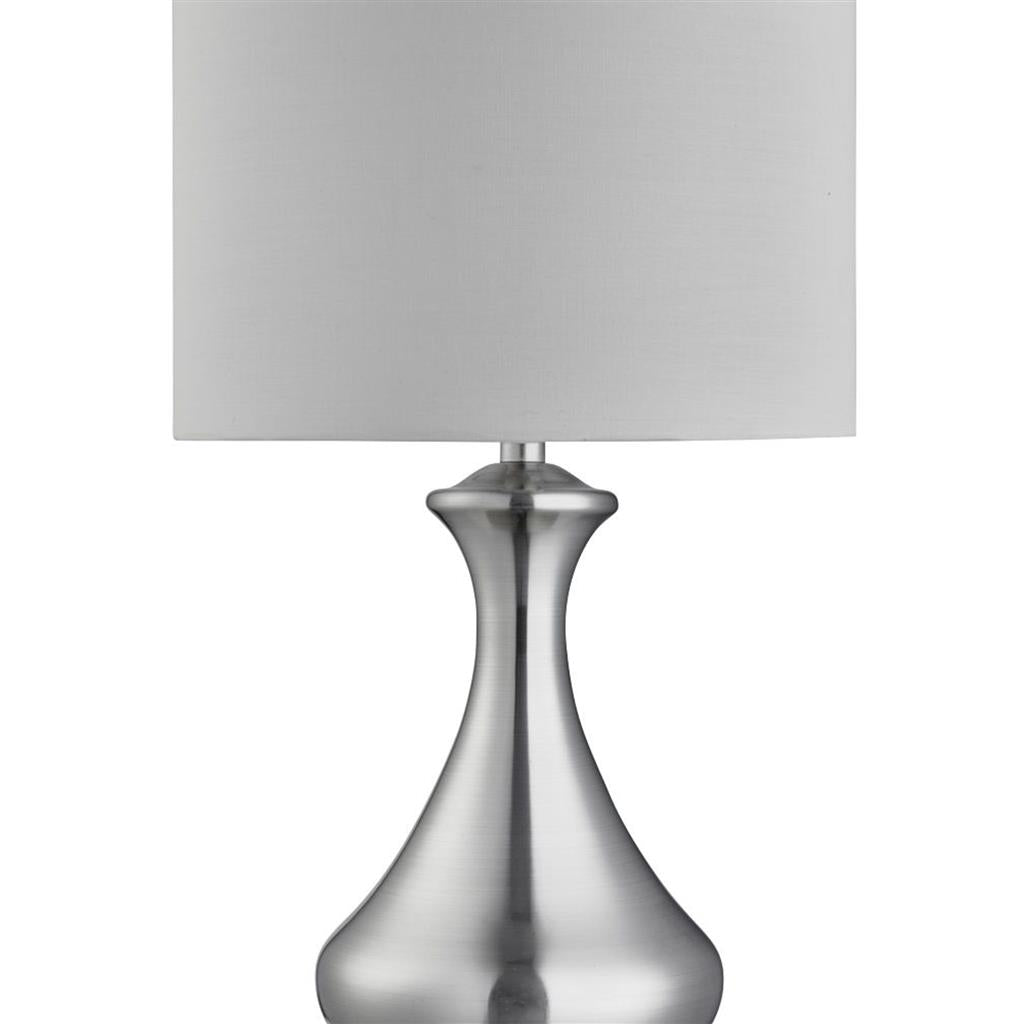 Satin Silver Table Lamp