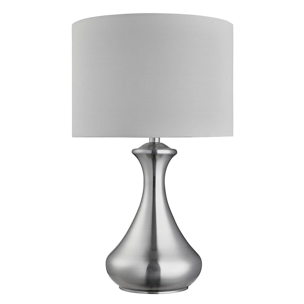 Satin Silver Table Lamp