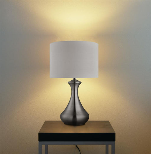 Satin Silver Table Lamp