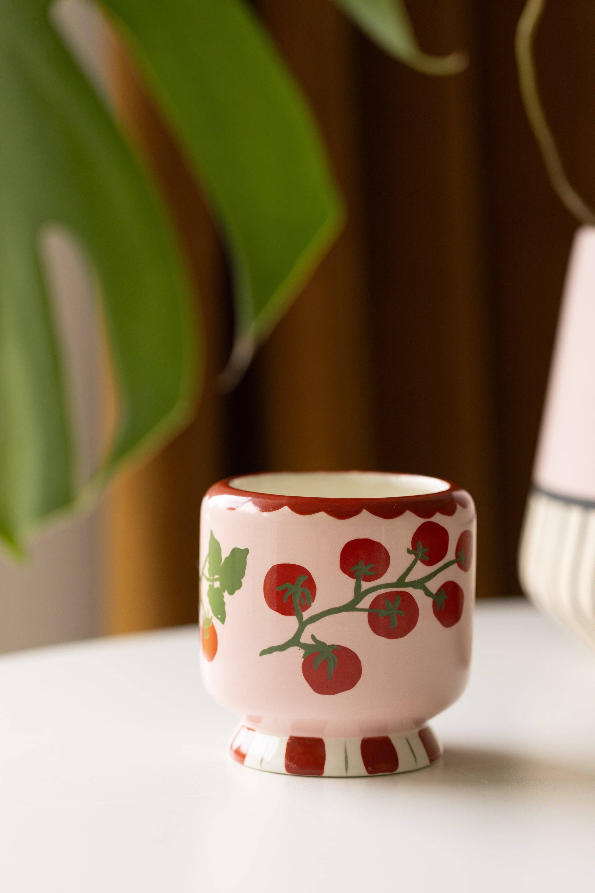 Tomato Vine Ceramic Candle | Heirloom Tomato