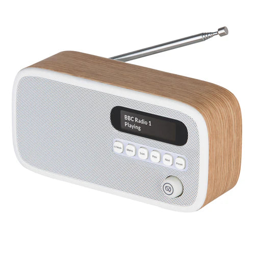 VQ Portable DAB+ Digital Radio - Oak