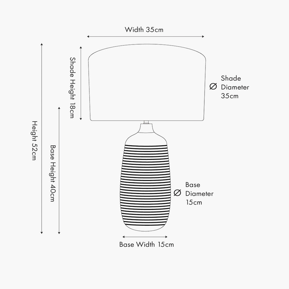 Caspian | Grooved Table Lamp