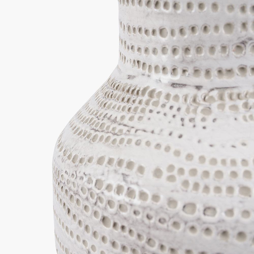Alina White Dot Large Lamp Base