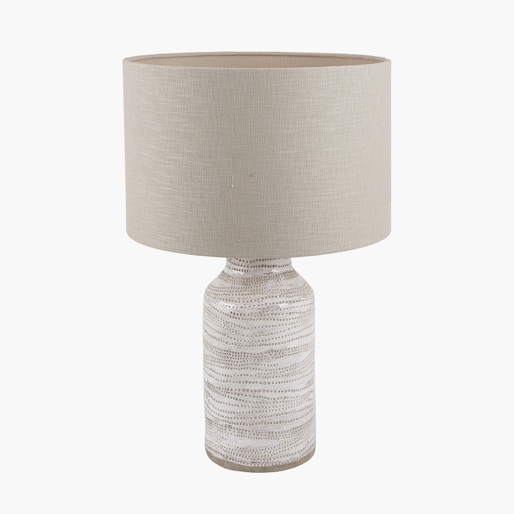 Alina White Dot Large Lamp Base