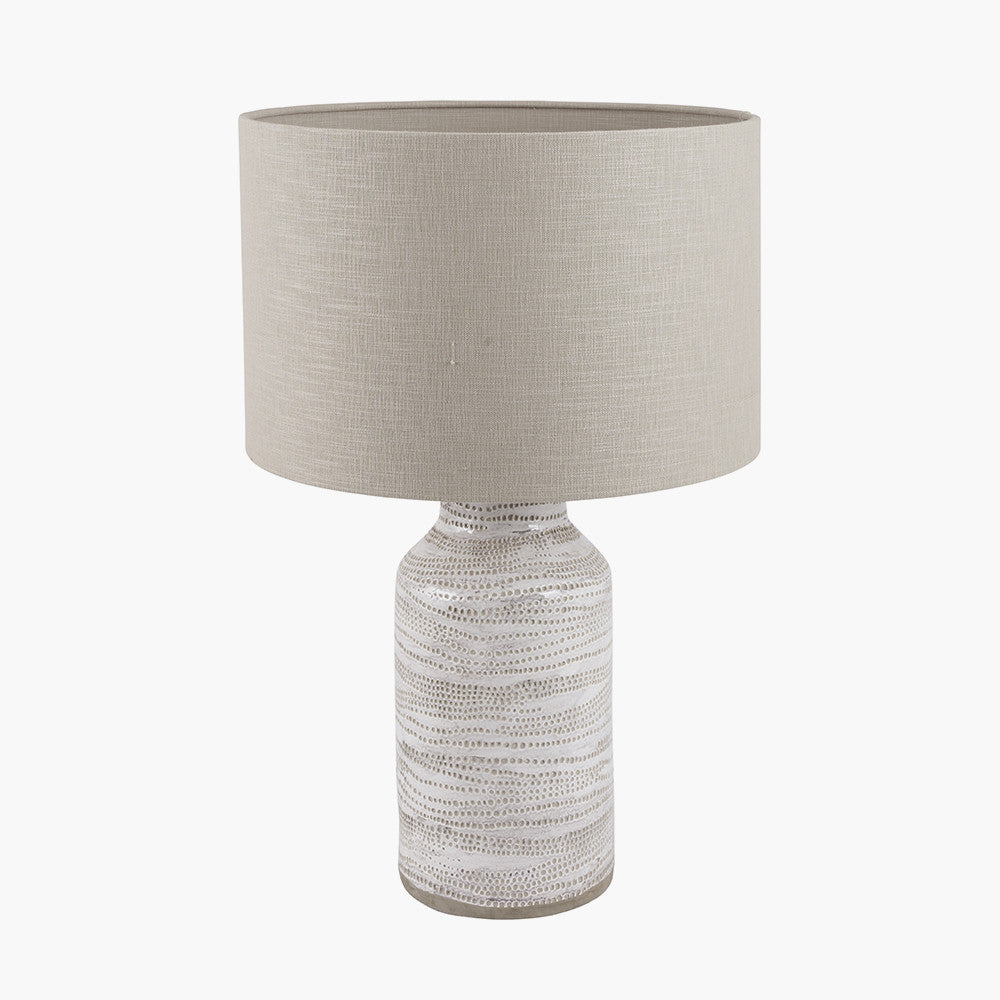 Alina White Dot Large Lamp Base
