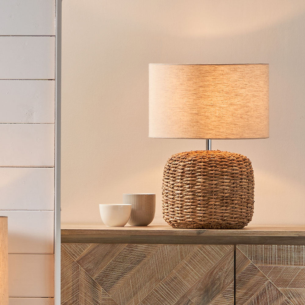 Acer Natural Woven Table Lamp