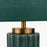 Lushan Green Scalloped Ceramic Table Lamp