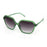 Emerald Green Hexagon Sunglasses