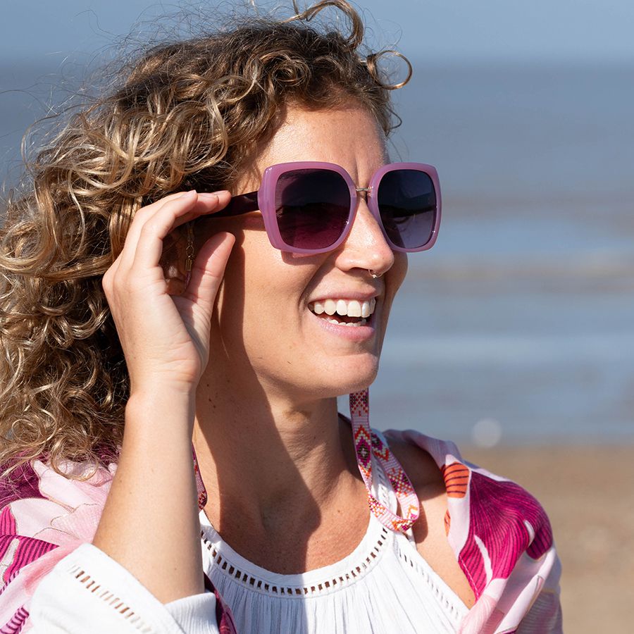 Oversized Opaque Pink Sunglasses