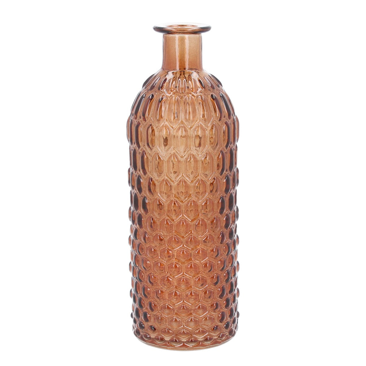 Honeycomb Amber Vase