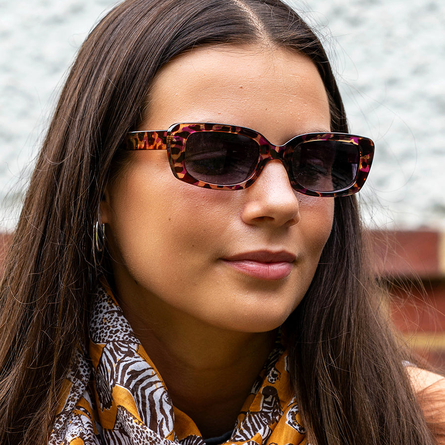Purple Mix Rectangle Frame | Sunglasses