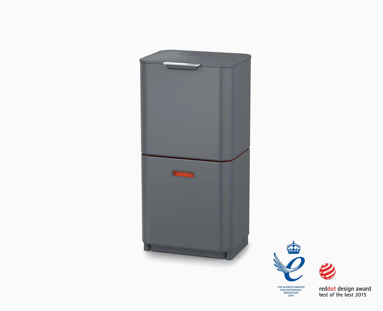 Totem Max | 60L Grey Waste & Recycling Bin