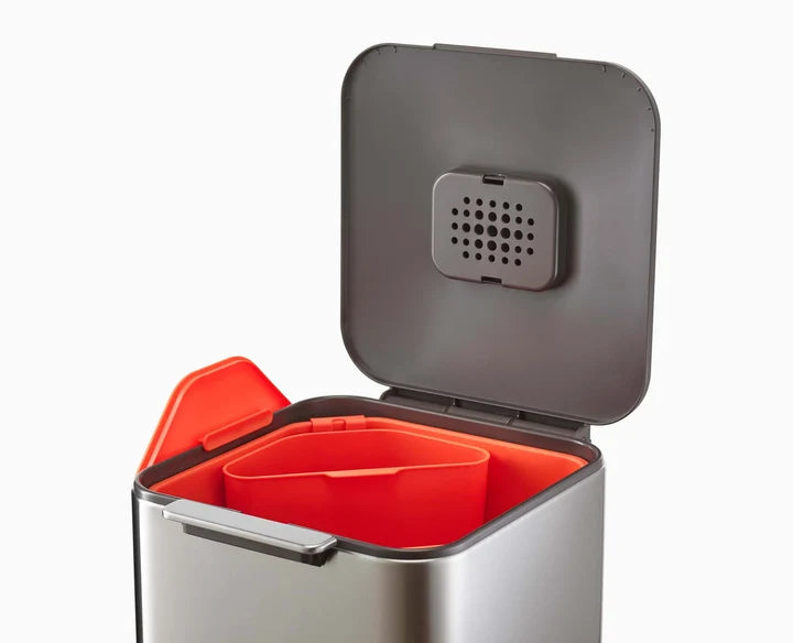 Totem Compact 40L Stainless-steel Waste & Recycling Bin | Stainless Steal
