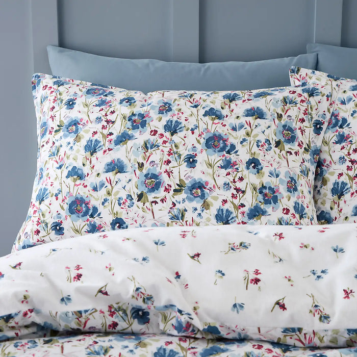 Ophelia Floral Blue Duvet Covers