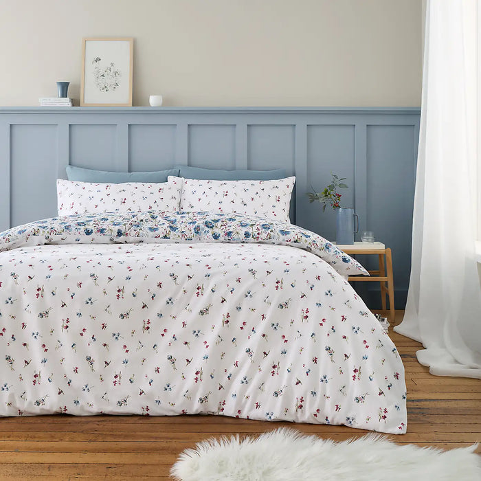 Ophelia Floral Blue Duvet Covers