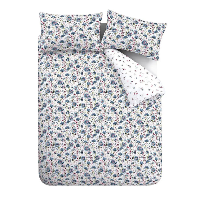 Ophelia Floral Blue Duvet Covers