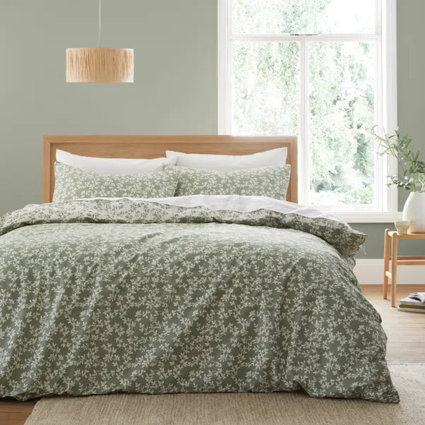 Shadow Leaves Green | Duvet Set