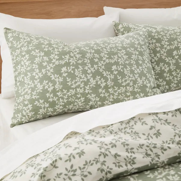 Shadow Leaves Green | Duvet Set