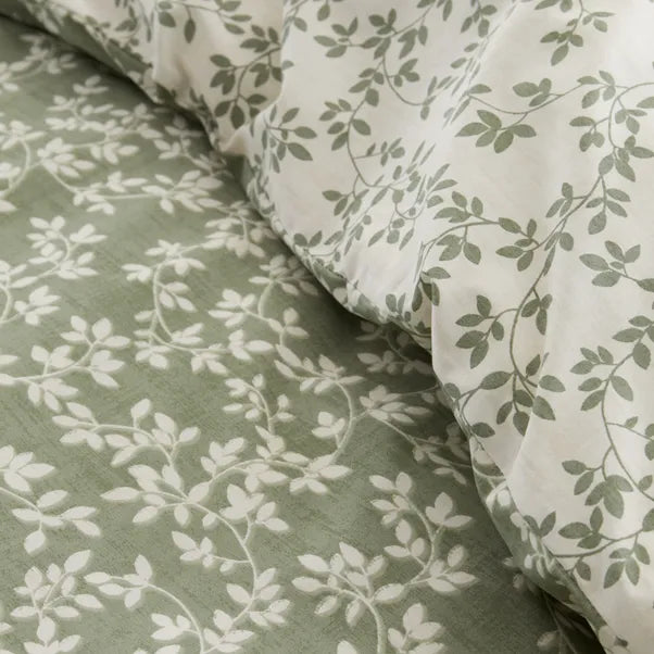 Shadow Leaves Green | Duvet Set