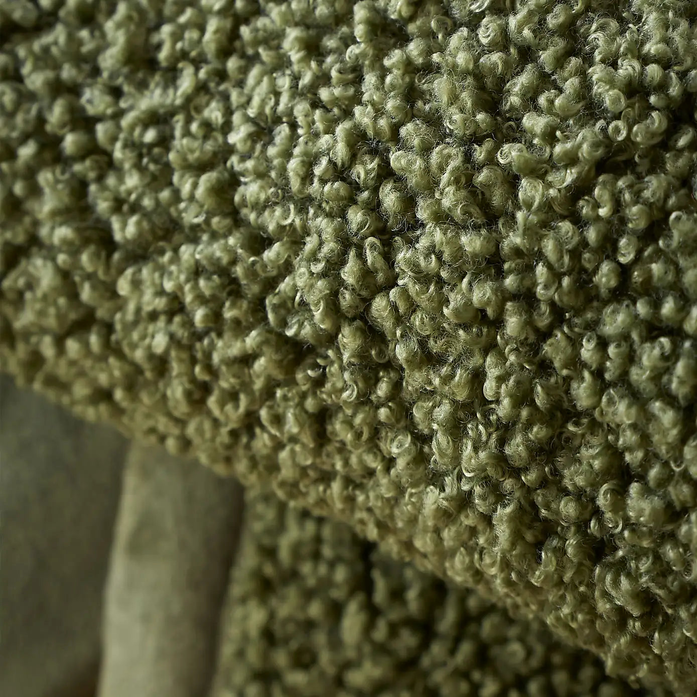 So Soft Velvet Boucle Throw | Green