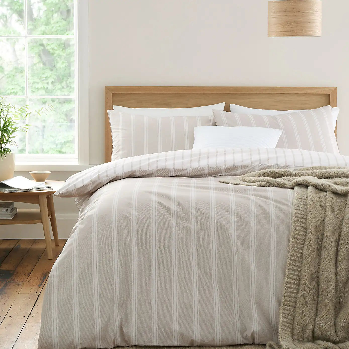 Ashford Natural Stripe | Duvet Covers